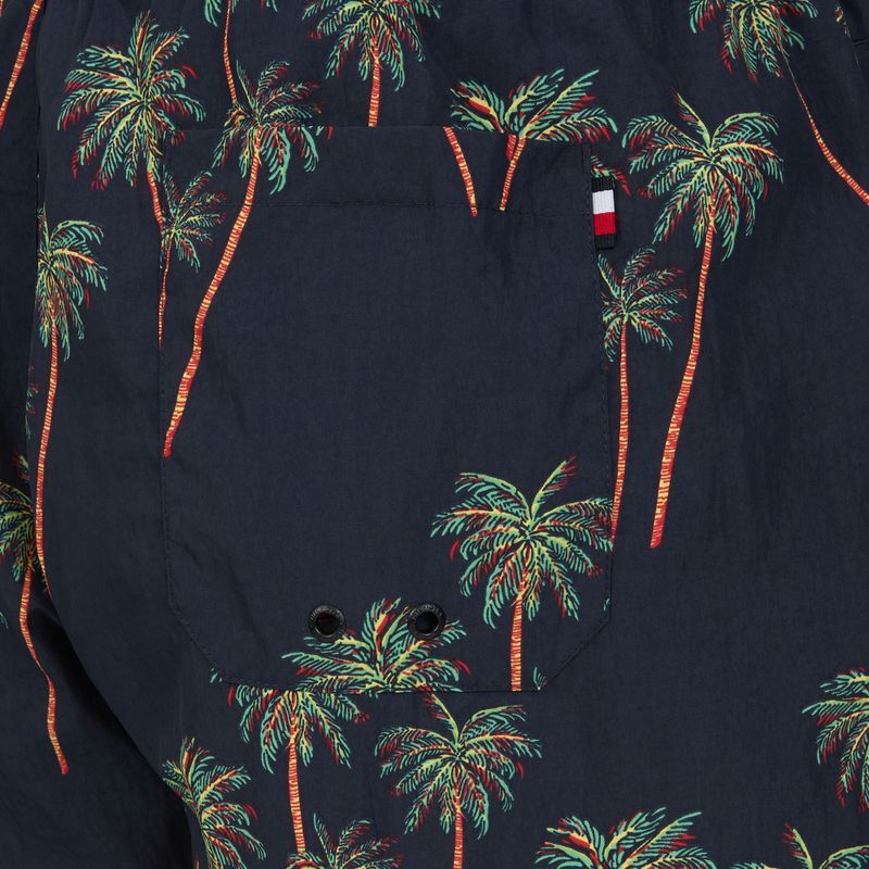 Pánské plavecké šortky Tommy Hilfiger Medium Drawstring Print palm tropic aop desert sky 4