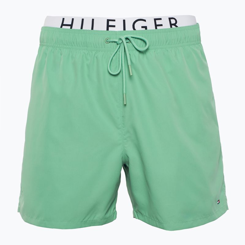 Pánské plavky Tommy Hilfiger Medium Drawstring Shorts Dw fort green