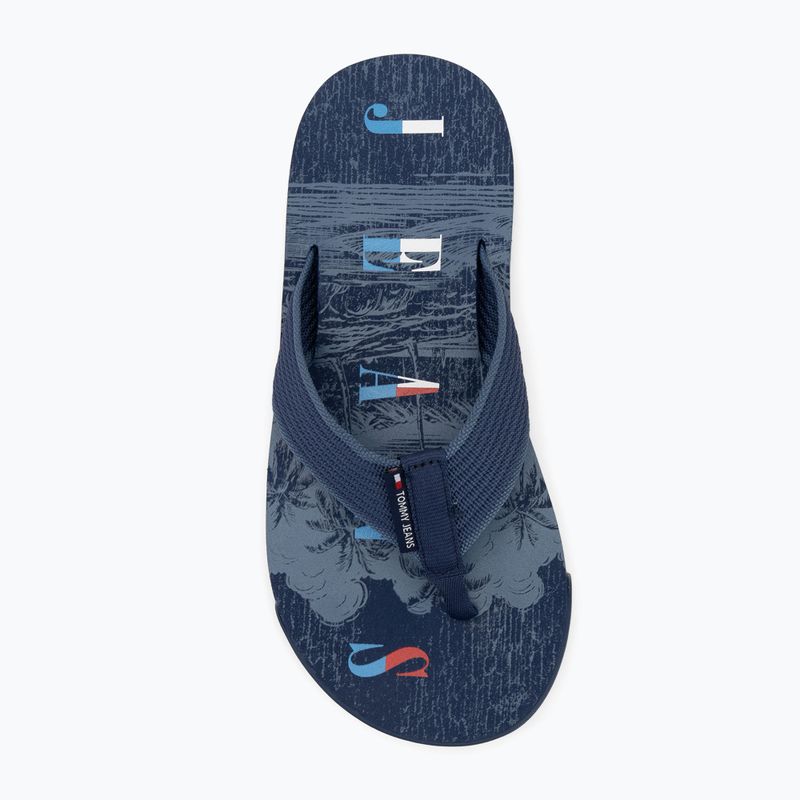 Pánské žabky Tommy Jeans Elevated Beach Sandal velvet blue 5