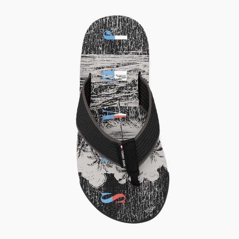 Pánské žabky  Tommy Jeans Elevated Beach Sandal black 5