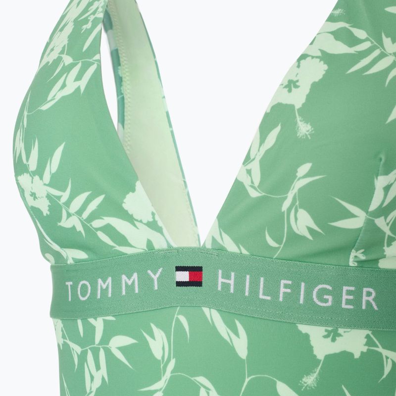 Dámské jednodílné plavky Tommy Hilfiger Halter One Piece Rp Print floral tropic aop fort green 3