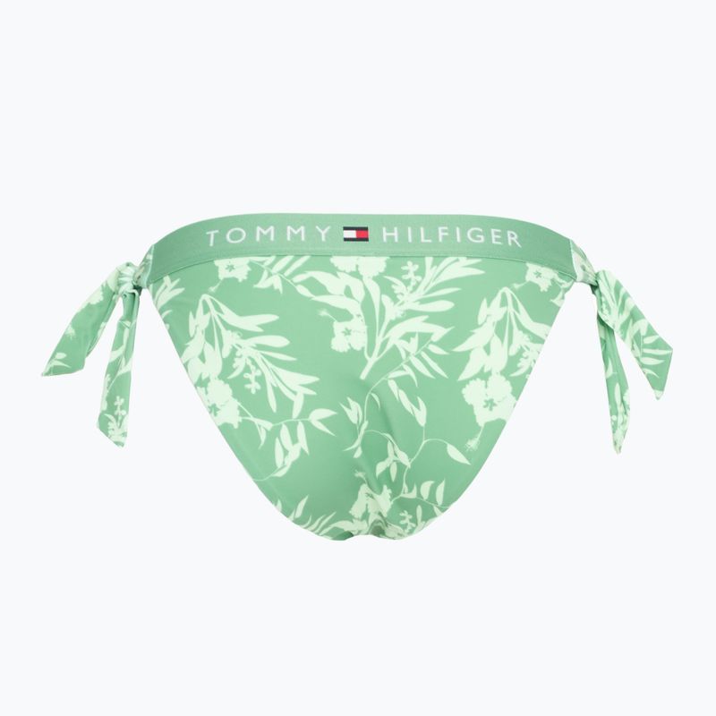 Spodní díl plavek  Tommy Hilfiger Cheeky Side Tie Bikini Print floral tropic aop fort green 2