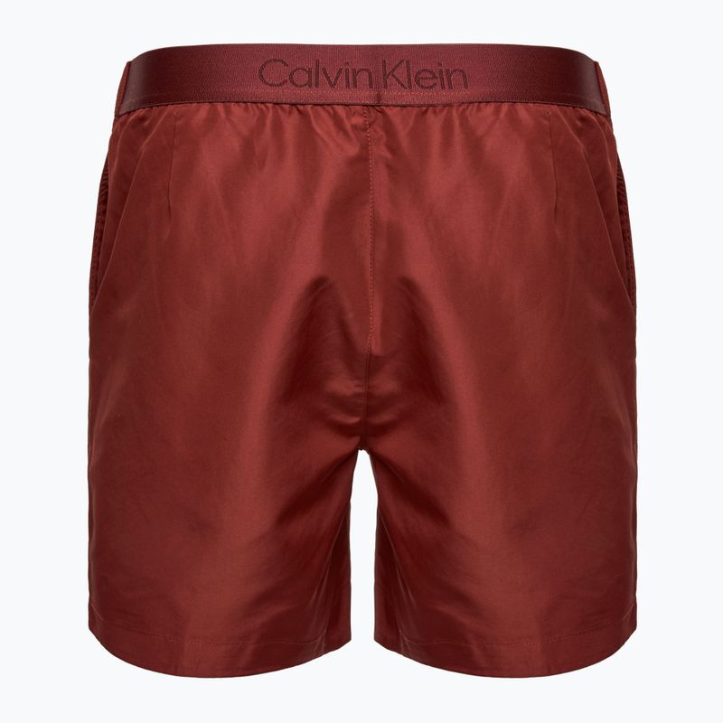 Pánské plavecké šortky Calvin Klein KM0KM01084 Casual Tailored syrah 2