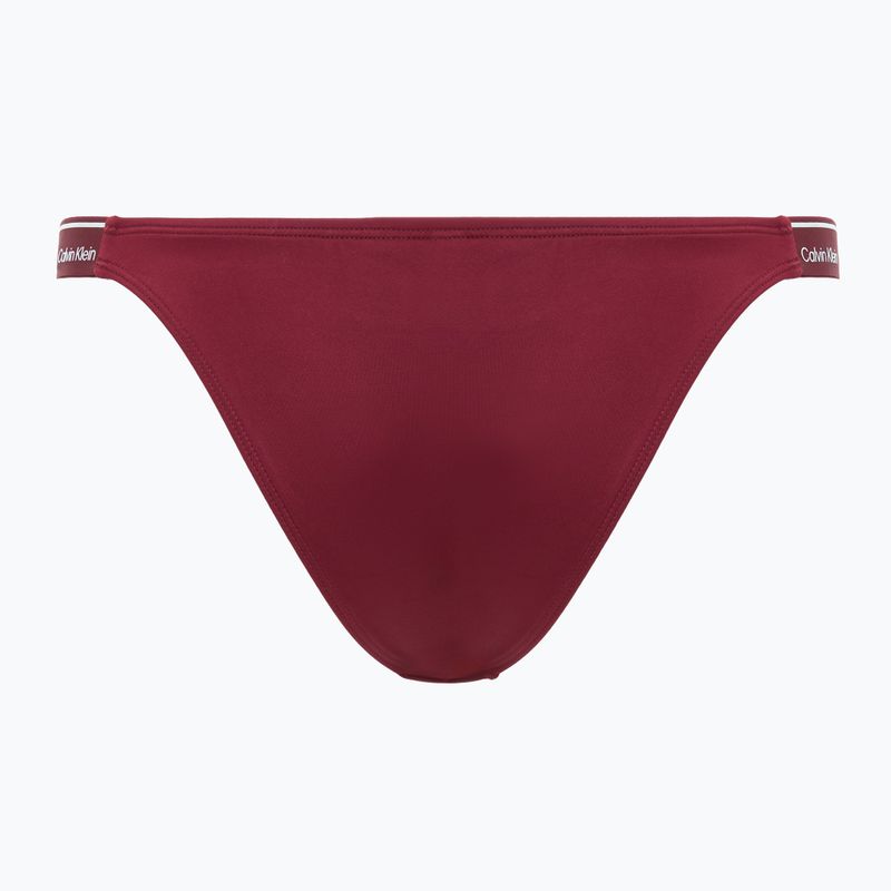Spodní díl plavek Calvin Klein KW0KW02732 Curved Delta Bikini plum glaze 2