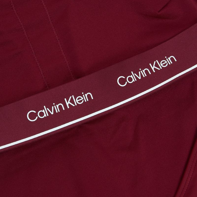 Dámské jednodílné plavky Calvin Klein  KW0KW02733 High Neck - RP plum gaze 3