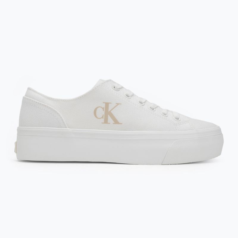 Dámské tenisky Calvin Clain YW0YW01763 Vulc Flatform Low Cv MG triple bright white 2