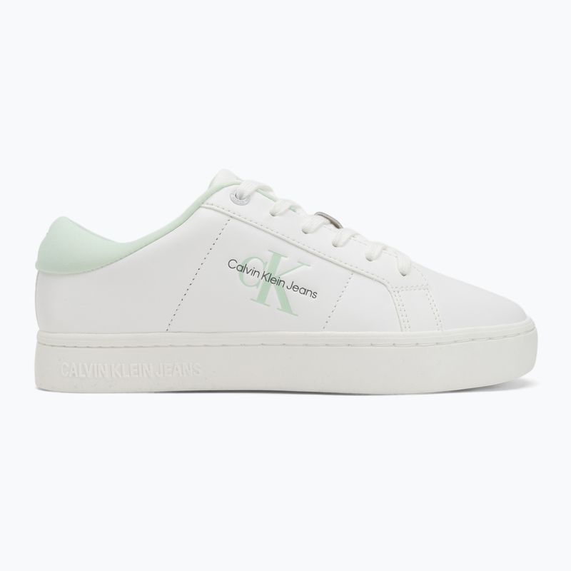 Dámské boty Calvin KleinYW0YW01444 Classic Cupsole Lowlaceup Lth Wn bright white/moonlight jade 2