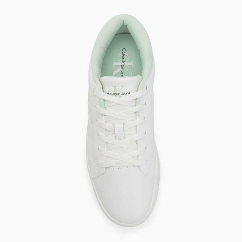 Dámské boty Calvin KleinYW0YW01444 Classic Cupsole Lowlaceup Lth Wn bright white/moonlight jade 5