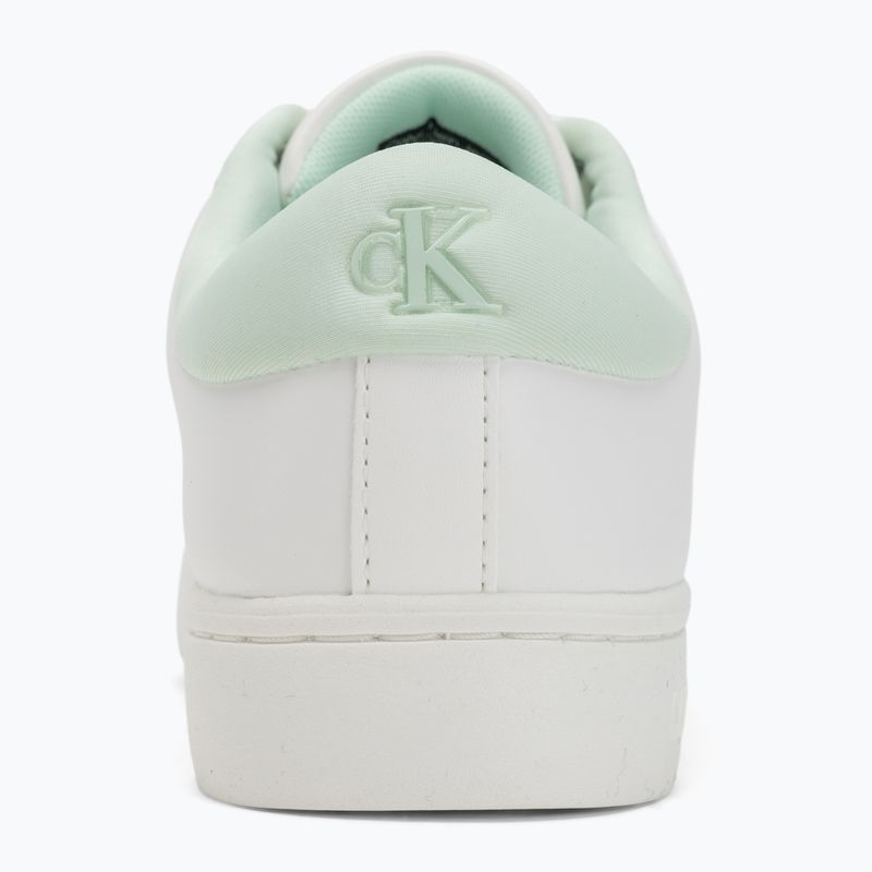Dámské boty Calvin KleinYW0YW01444 Classic Cupsole Lowlaceup Lth Wn bright white/moonlight jade 6