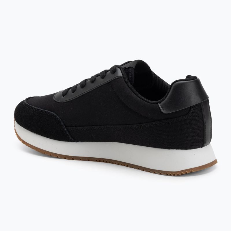 Dámské boty Calvin KleinYW0YW01888 Retro Runner Low Laceup Canvas black/bright white 3