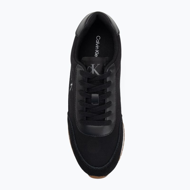 Dámské boty Calvin KleinYW0YW01888 Retro Runner Low Laceup Canvas black/bright white 5