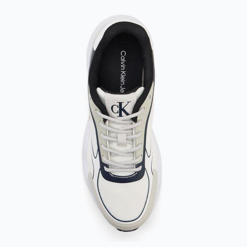 Dámské boty Calvin KleinYW0YW01887 Retro Tennis Knit Mg bright white/silver bich/navy 5