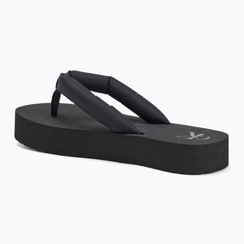 Dámské žabky Calvin Klein YW0YW01723 Sandal Flatform Ttxr Satin triple black 3