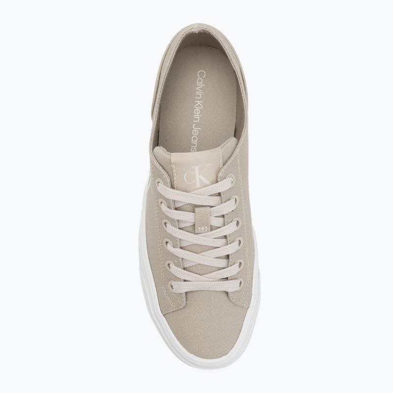 Dámské tenisky Calvin Clain YW0YW01763 Vulc Flatform Low Cv MG eggshell/creamy white 5