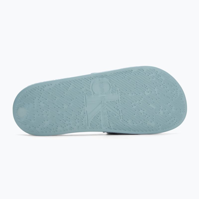 Dámské nazouváky  Calvin Klein YW0YW01835 Slide Monogram Wn triple cloud blue 4