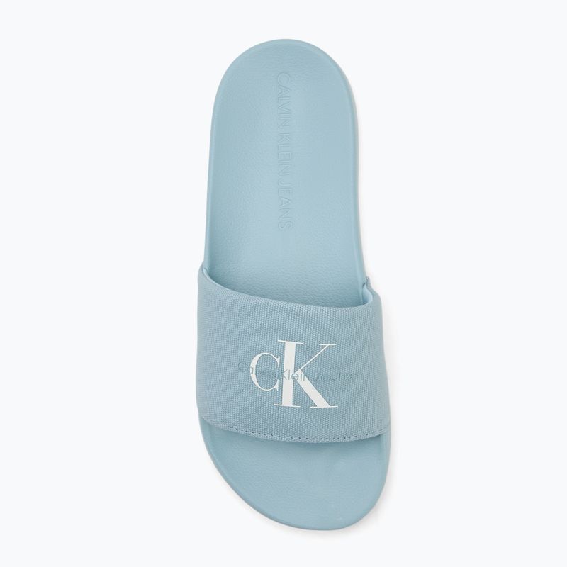 Dámské nazouváky  Calvin Klein YW0YW01835 Slide Monogram Wn triple cloud blue 5