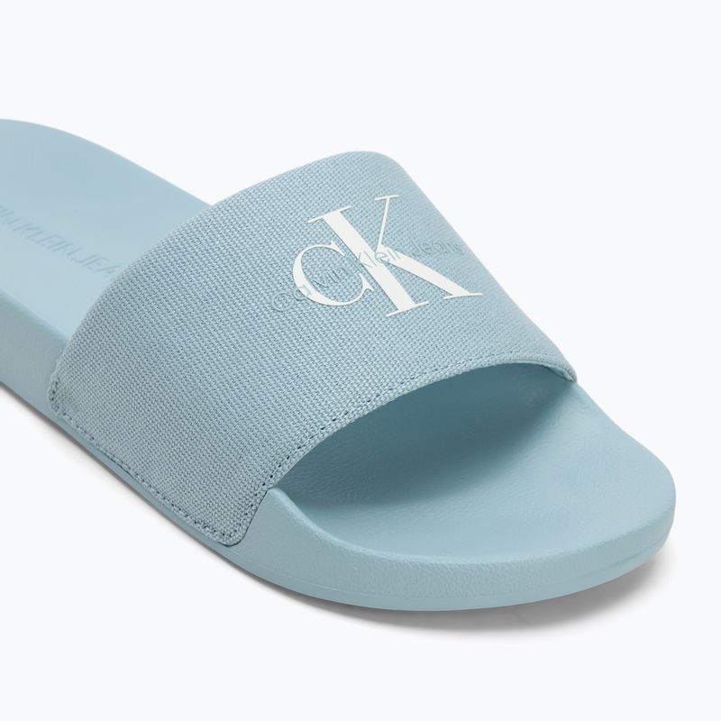Dámské nazouváky  Calvin Klein YW0YW01835 Slide Monogram Wn triple cloud blue 7