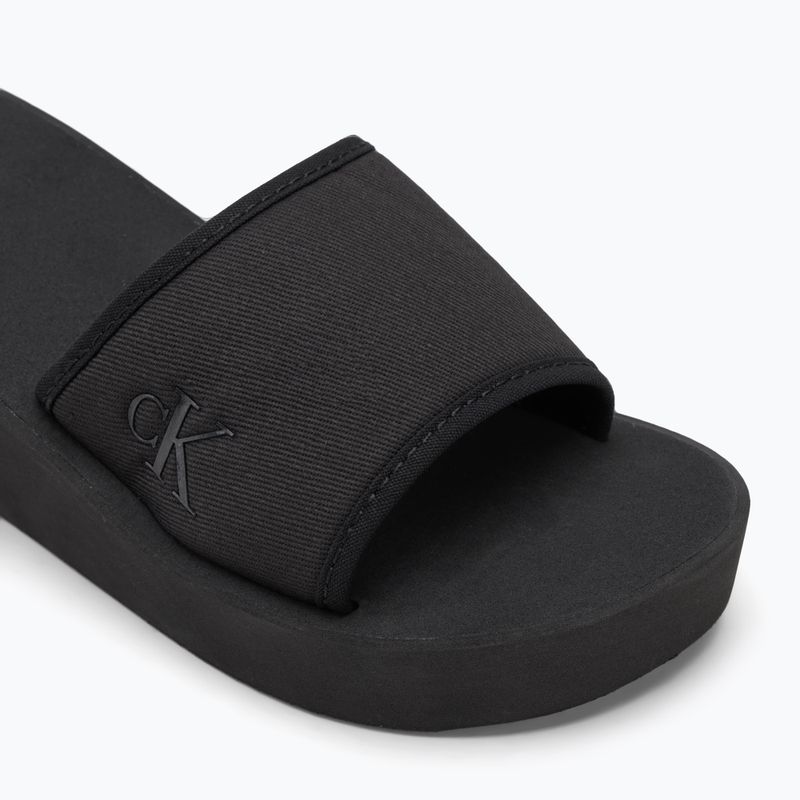 Dámské nazouváky Calvin Klein YW0YW01725 Beach Wedge Slide Canvas triple black 7