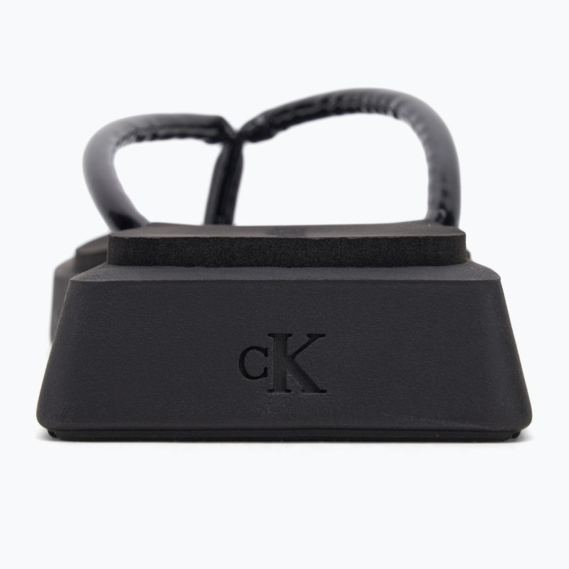 Dámské žabky Calvin Klein YW0YW01716 Sq Low Wedge Sandal Stitch triple black 6