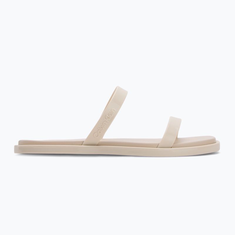 Dámské nazouváky Calvin Klein HW0HW02417 Double Bar Slide - Jelly turtle dove 2