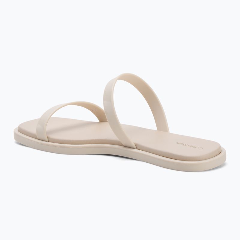 Dámské nazouváky Calvin Klein HW0HW02417 Double Bar Slide - Jelly turtle dove 3