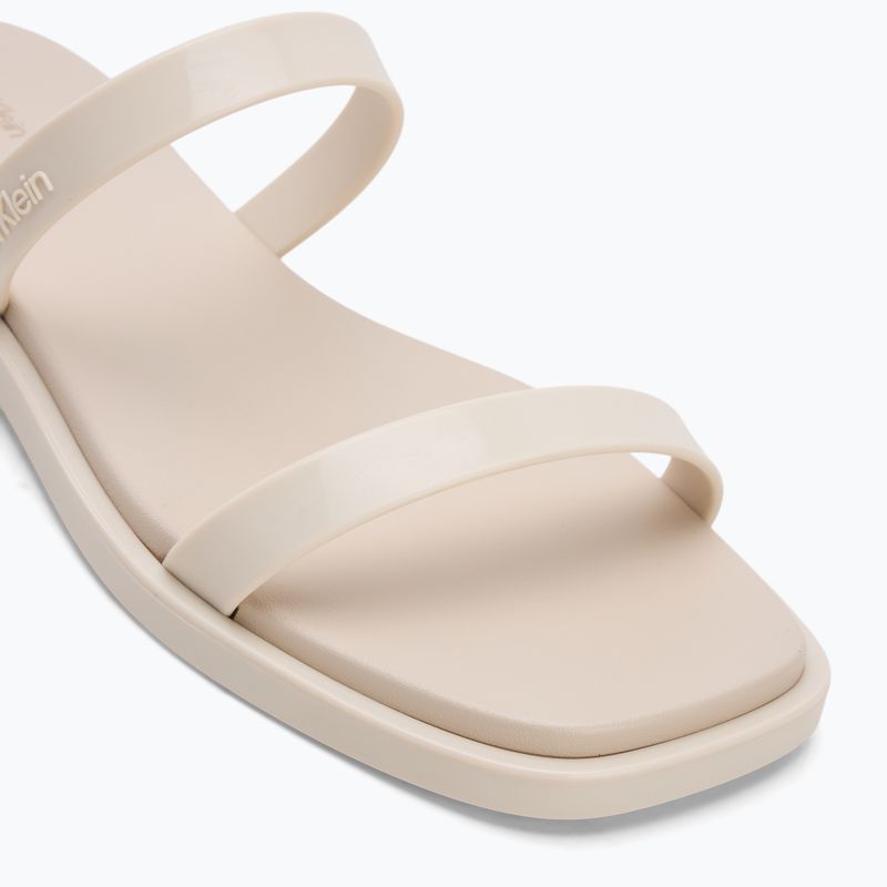Dámské nazouváky Calvin Klein HW0HW02417 Double Bar Slide - Jelly turtle dove 7