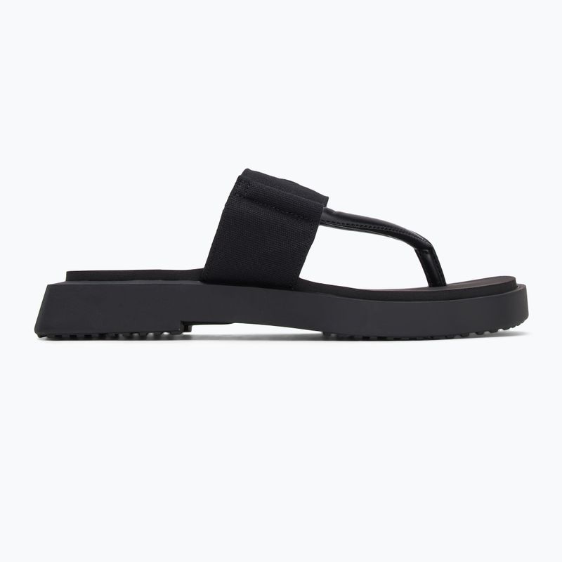 Dámské žabky Calvin Klein YW0YW01717 Sq Low Wedge Sandal Rope triple black 2