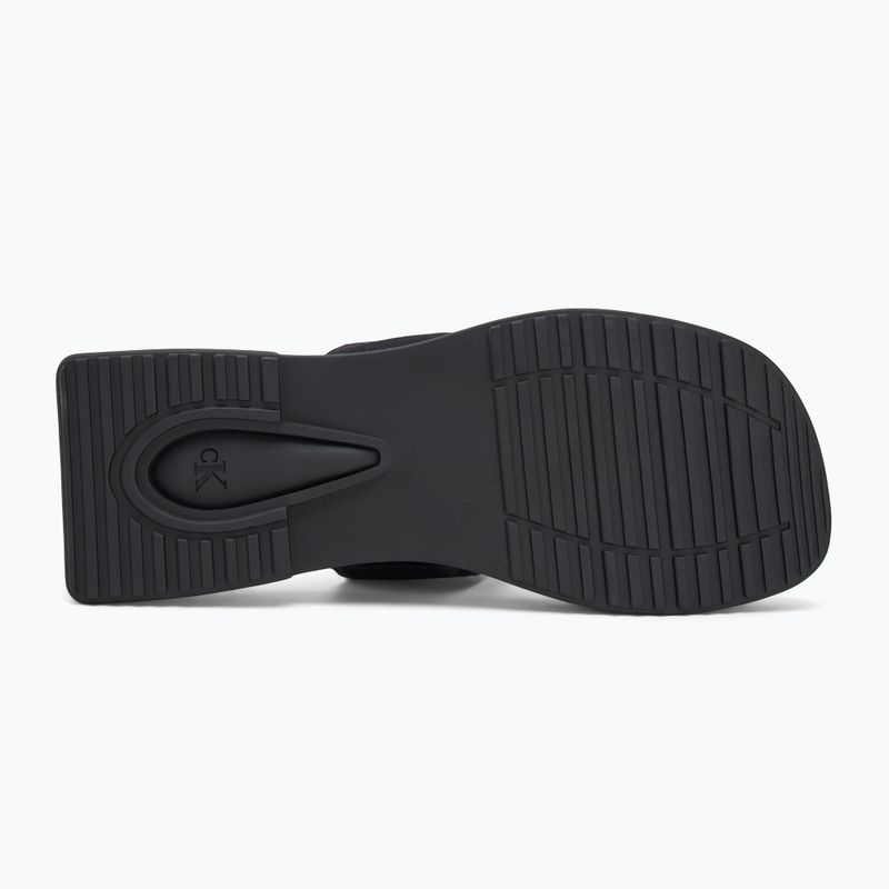 Dámské žabky Calvin Klein YW0YW01717 Sq Low Wedge Sandal Rope triple black 4