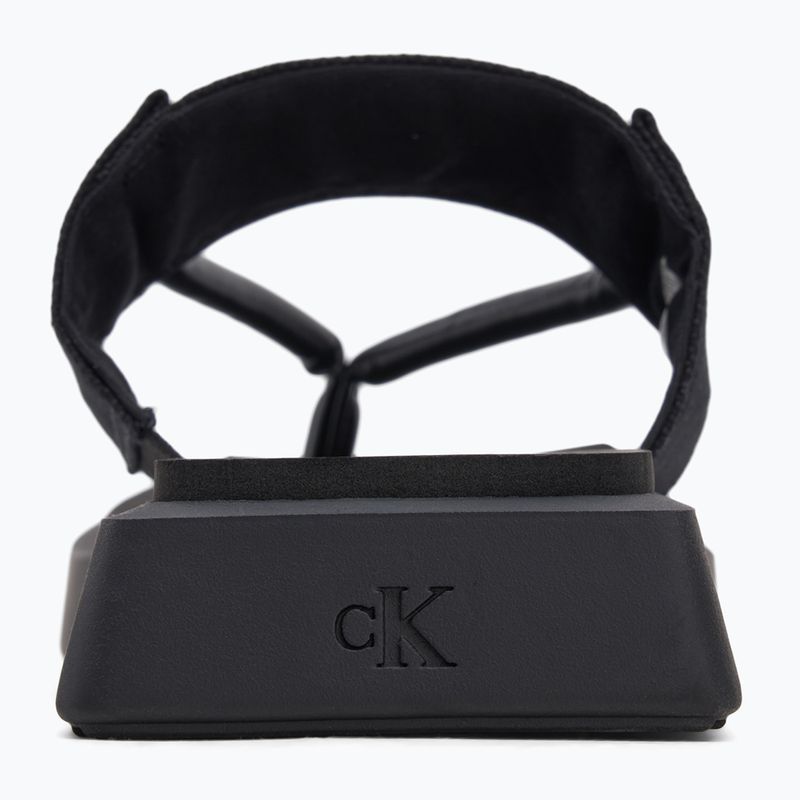Dámské žabky Calvin Klein YW0YW01717 Sq Low Wedge Sandal Rope triple black 6