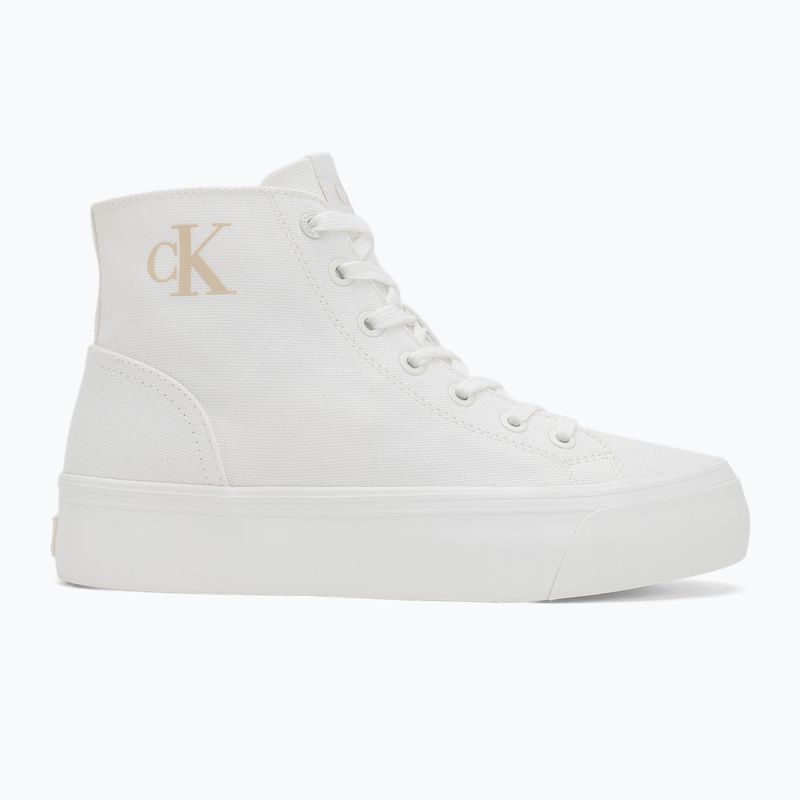 Dámské tenisky Calvin Clain YW0YW01764 Vulc Flatform Mid Cv Mg triple bright white 2