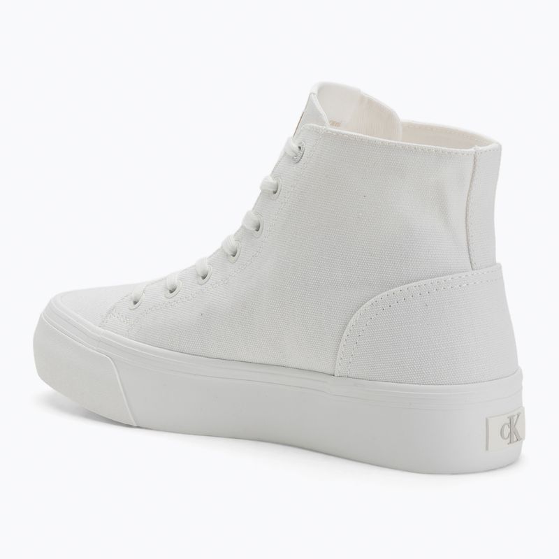 Dámské tenisky Calvin Clain YW0YW01764 Vulc Flatform Mid Cv Mg triple bright white 3