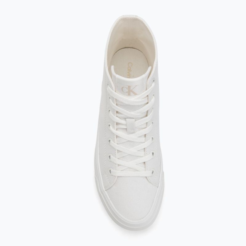 Dámské tenisky Calvin Clain YW0YW01764 Vulc Flatform Mid Cv Mg triple bright white 5