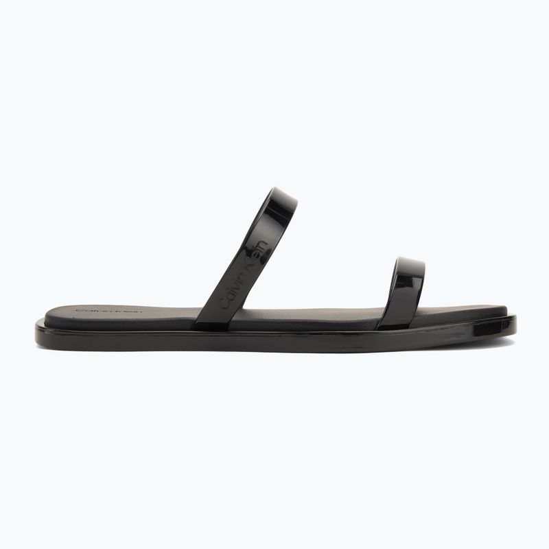 Dámské nazouváky Calvin Klein HW0HW02417 Double Bar Slide - Jelly black 2