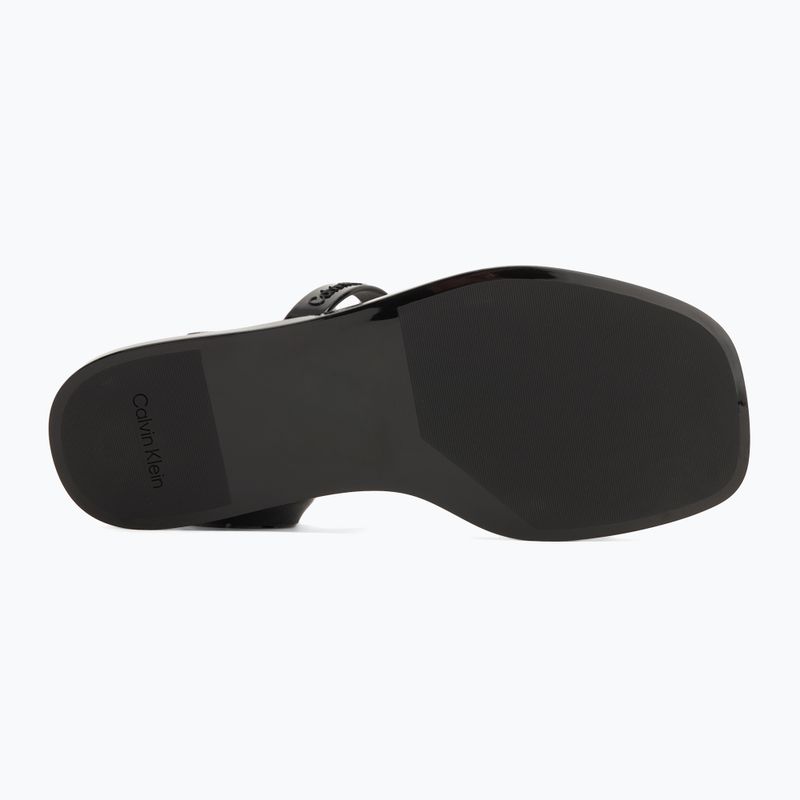 Dámské nazouváky Calvin Klein HW0HW02417 Double Bar Slide - Jelly black 4