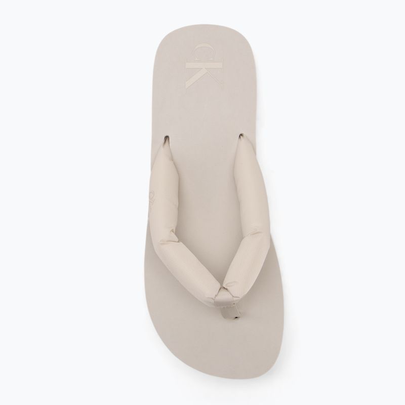 Dámské žabky Calvin Klein YW0YW01723 Beach Sandal Flatform Ttxr Satin triple eggshell 5