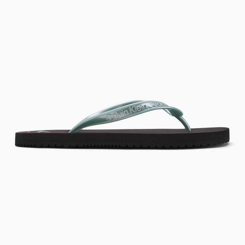Dámské žabky Calvin Klein YW0YW01719 Beach Sandal Monologo Tpu black/cloud blue 2