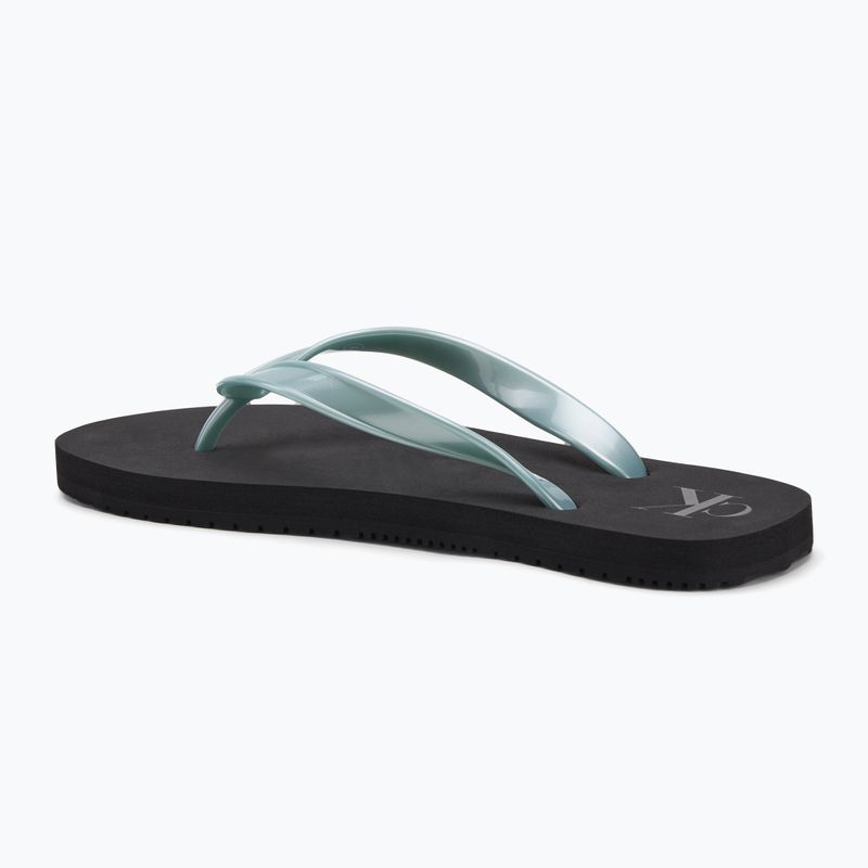 Dámské žabky Calvin Klein YW0YW01719 Beach Sandal Monologo Tpu black/cloud blue 3