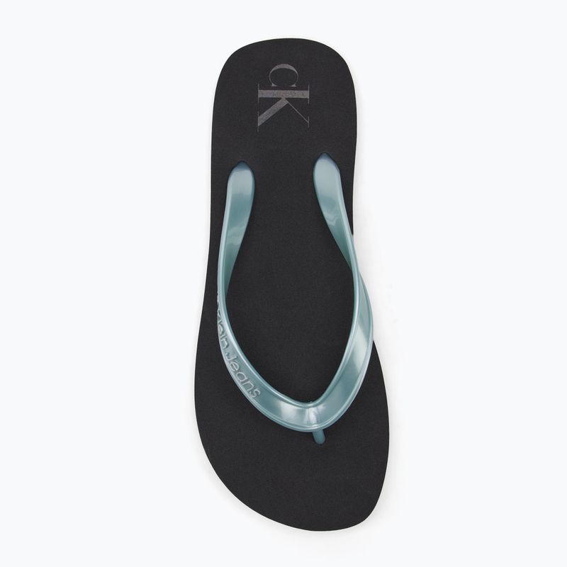 Dámské žabky Calvin Klein YW0YW01719 Beach Sandal Monologo Tpu black/cloud blue 5