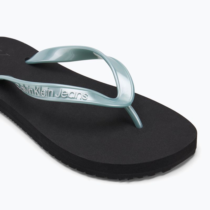 Dámské žabky Calvin Klein YW0YW01719 Beach Sandal Monologo Tpu black/cloud blue 7