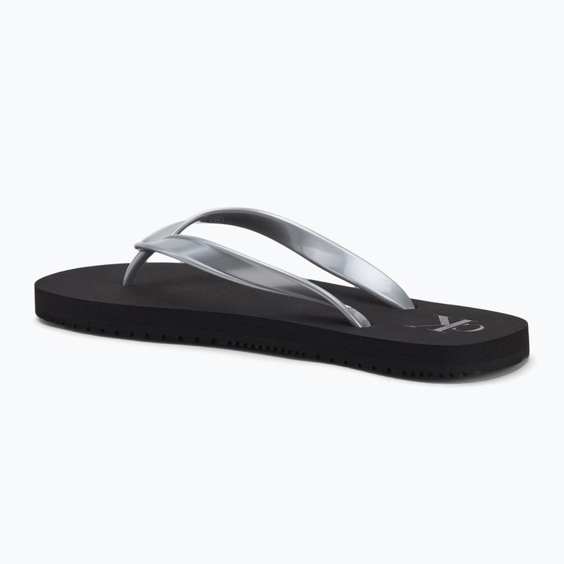 Dámské žabky Calvin Klein YW0YW01719 Beach Sandal Monologo Tpu black/silver 2