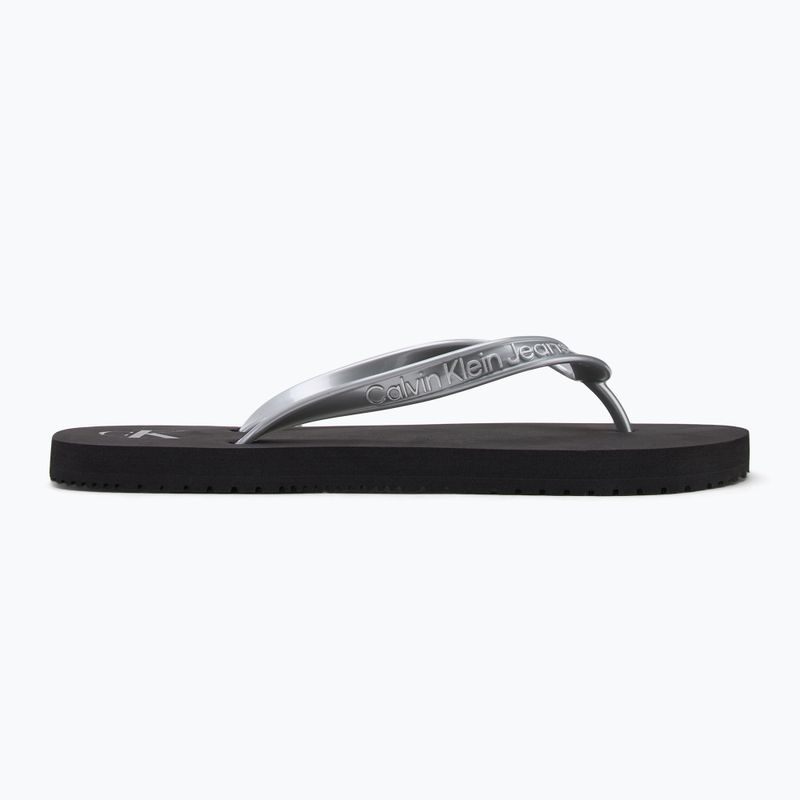 Dámské žabky Calvin Klein YW0YW01719 Beach Sandal Monologo Tpu black/silver 3
