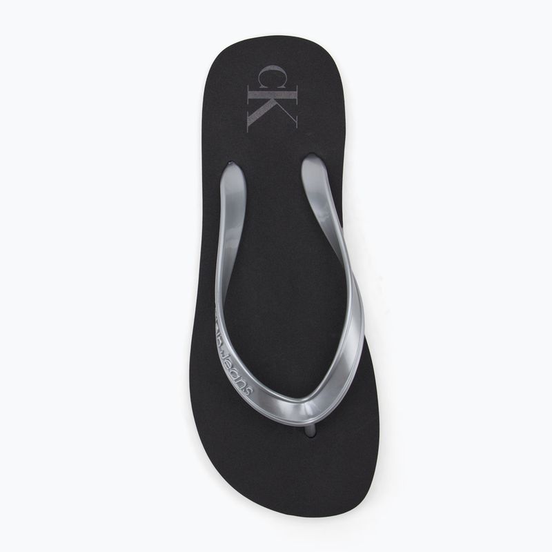 Dámské žabky Calvin Klein YW0YW01719 Beach Sandal Monologo Tpu black/silver 5