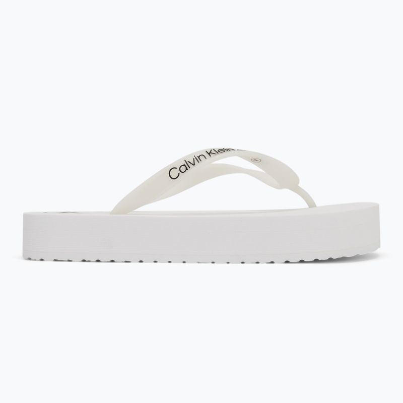 Dámské žabky Calvin Klein YW0YW01830 Beach Sandal Flatform Tpu bright white/black 2