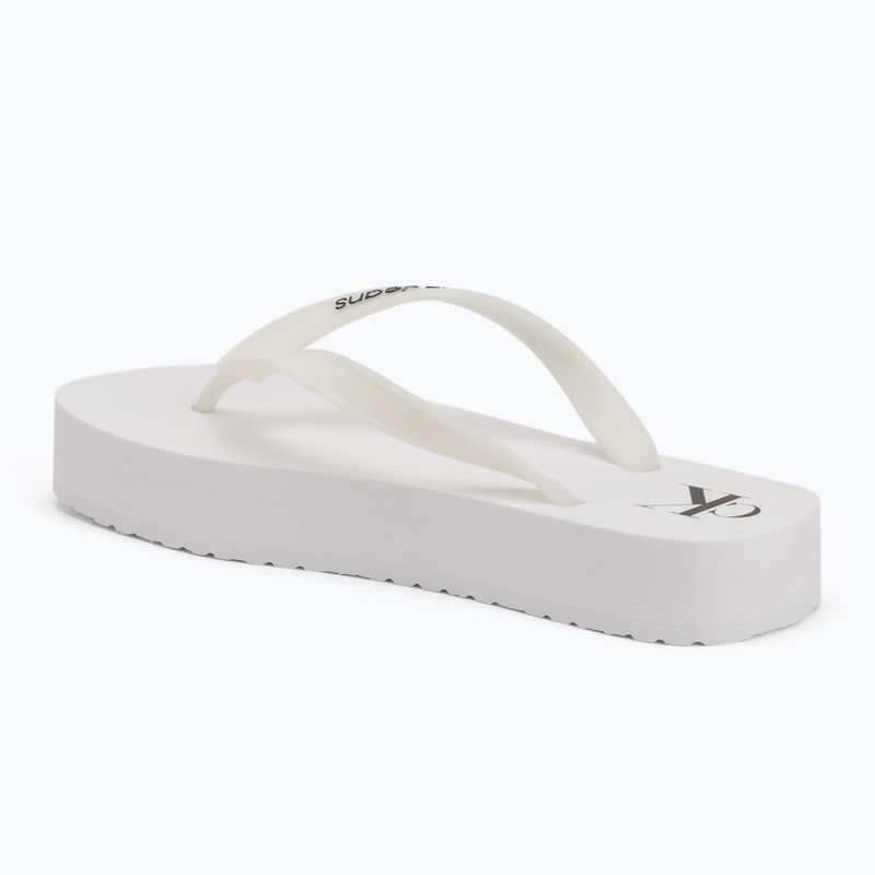 Dámské žabky Calvin Klein YW0YW01830 Beach Sandal Flatform Tpu bright white/black 3