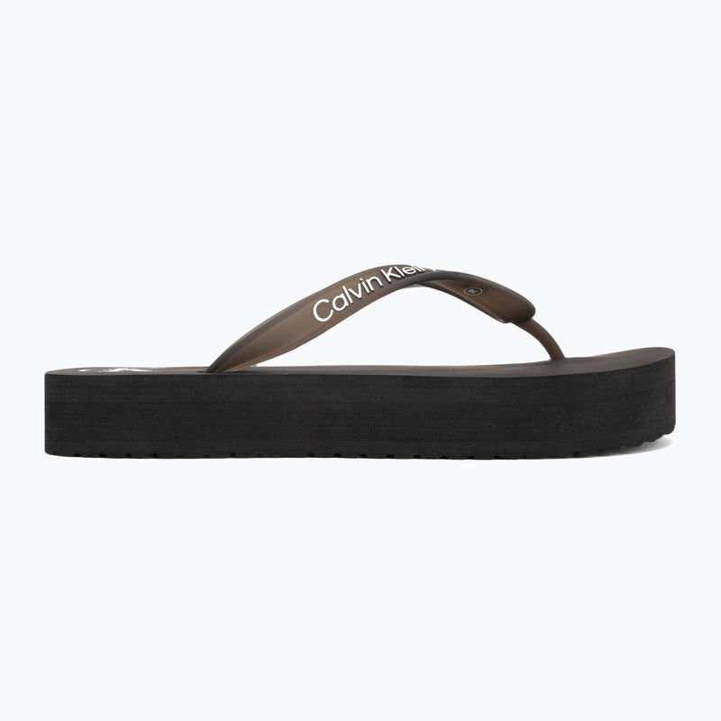 Dámské žabky Calvin Klein YW0YW01830 Beach Sandal Flatform Tpu black/bright white 2
