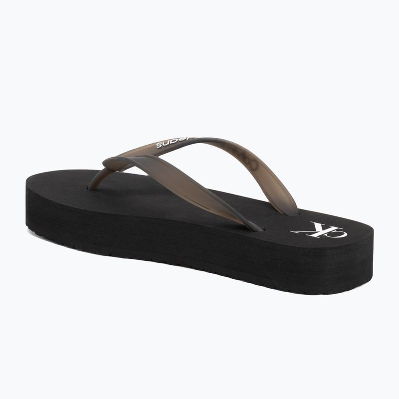 Dámské žabky Calvin Klein YW0YW01830 Beach Sandal Flatform Tpu black/bright white 3
