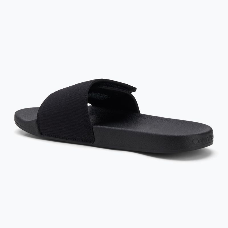 Pánské žabky Calvin Klein HM0HM01749 Adj Pool Slide Canvas Logo black 3
