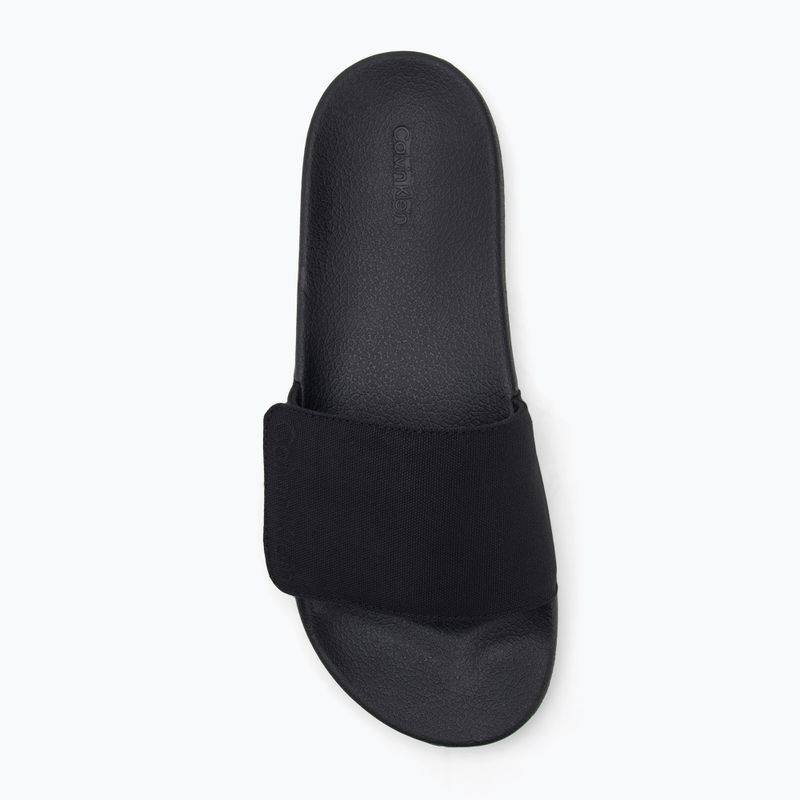 Pánské žabky Calvin Klein HM0HM01749 Adj Pool Slide Canvas Logo black 5