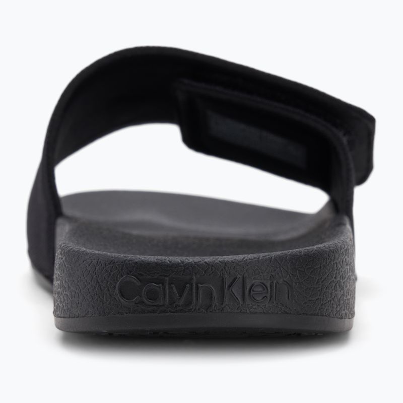 Pánské žabky Calvin Klein HM0HM01749 Adj Pool Slide Canvas Logo black 6