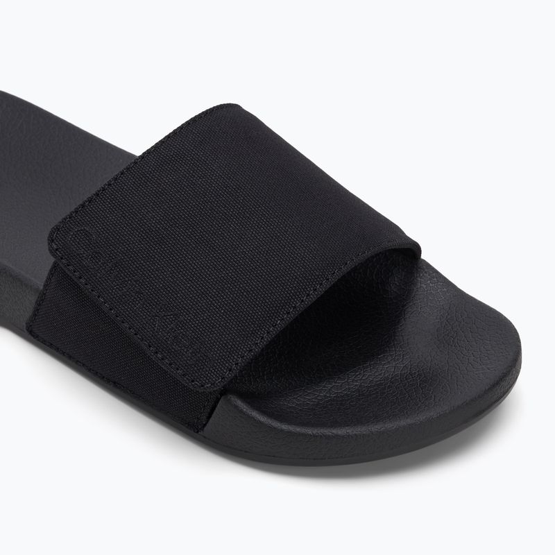 Pánské žabky Calvin Klein HM0HM01749 Adj Pool Slide Canvas Logo black 7